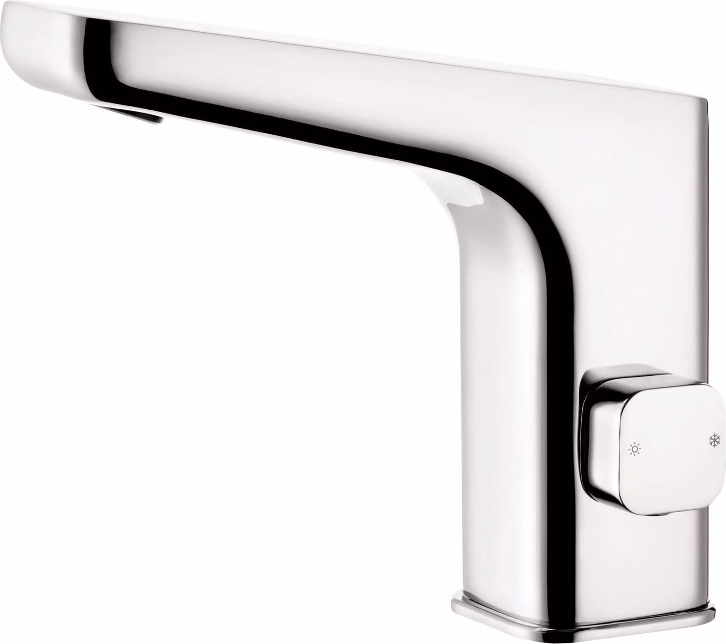 Touchless washbasin mixer with temperature control - 4xAA