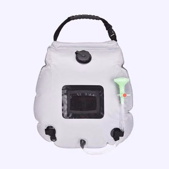 Doccia solare portatile, 20 L, grigia, per campeggio ed escursionismo