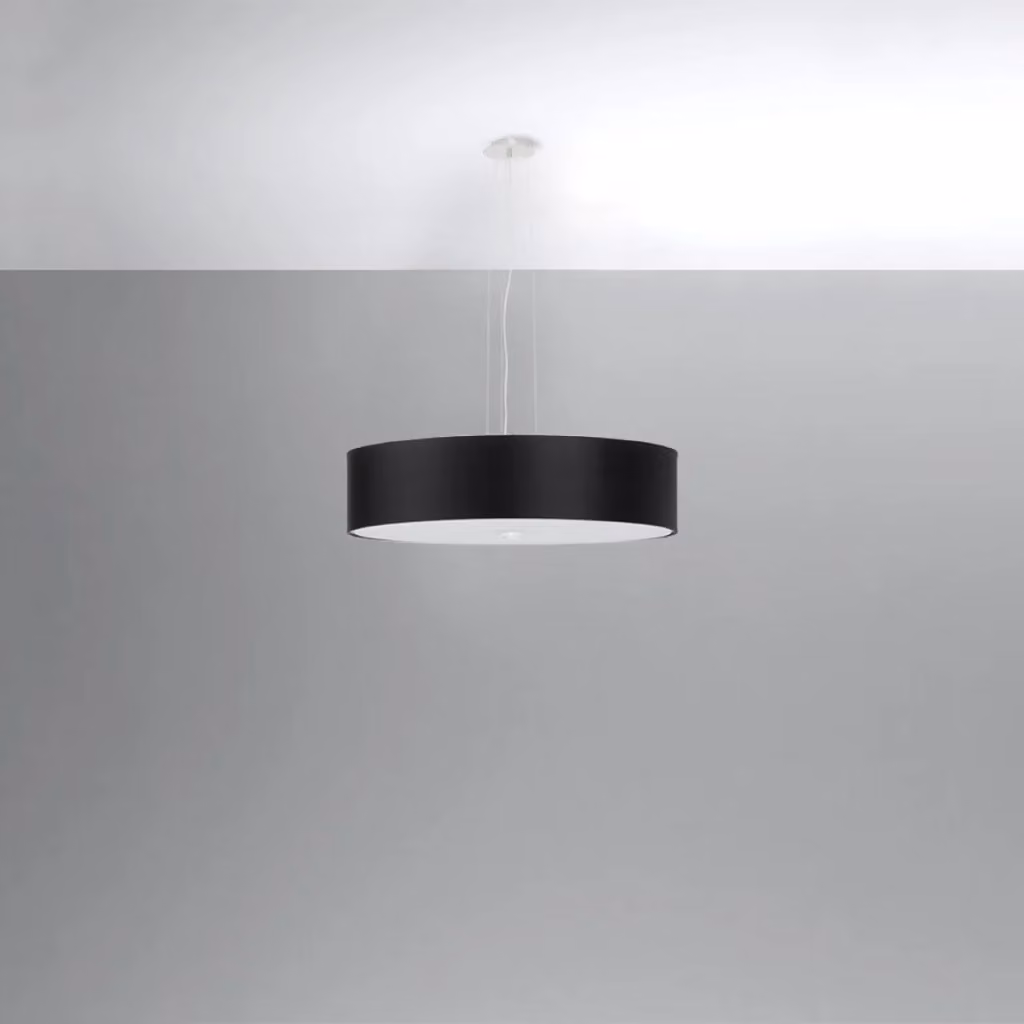 Lampadario a sospensione SKALA 50 Sollux Lighting bianco con paralume in vetro e metallo, altezza regolabile – 2