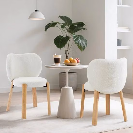 Sedia Lounge - Legno di Quercia - Forma a Cuore - Rivestimento - Struttura in Metallo