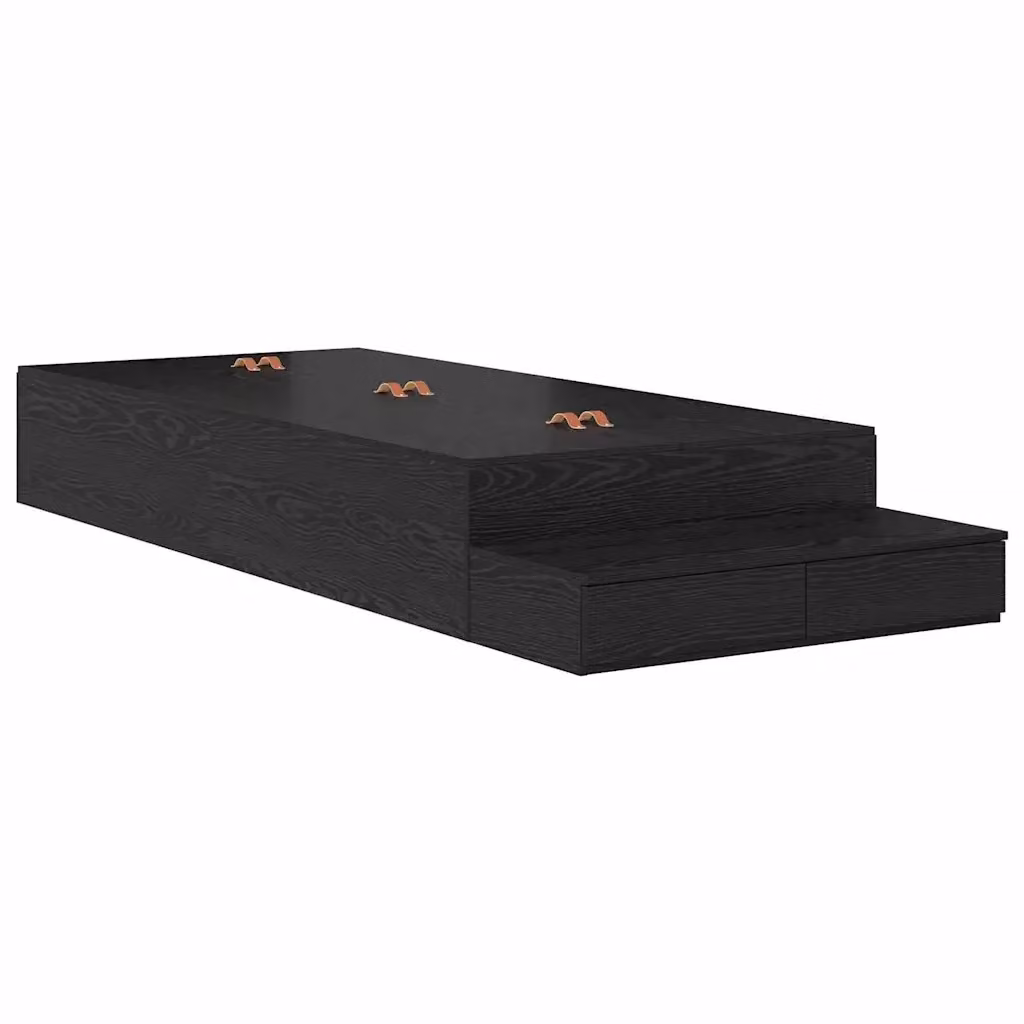 Letto con contenitore e cassetto vidaXL in legno nero L/P/H: 190 x 90 x 226,5 cm – 2