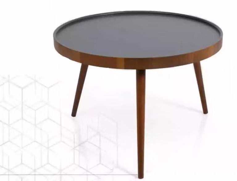 Rund Küche Esstisch Couchtisch Farbe Braun Stil Modern Holz