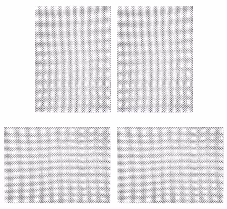 Set di 4 reti metalliche a maglia fine (20 mesh), dimensioni 210x300 mm, per protezione dagli insetti
