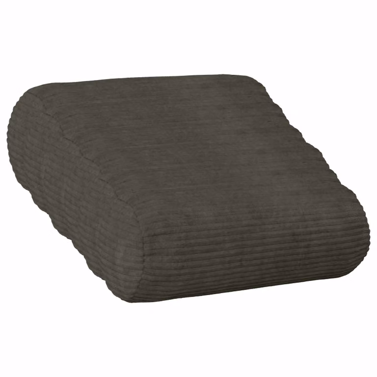 Set di 6 federe vidaXL HEERLEN in velluto a coste, colore antracite, Ø 15 x 40 cm