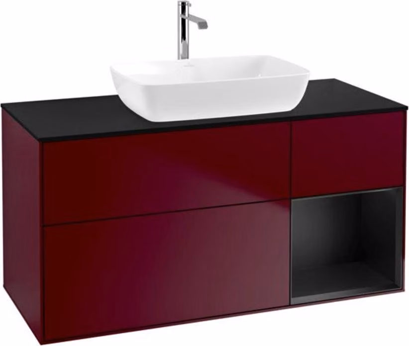 V&B mobile da parete Finion 120cm, Pl bla m, Reg bla m Lac, Peo m