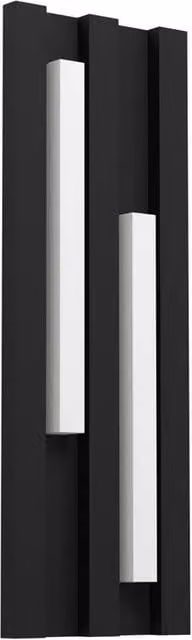 Applique LED da esterno moderna EGLO Fandina nero, luce bianco caldo 1000 lumen, IP54