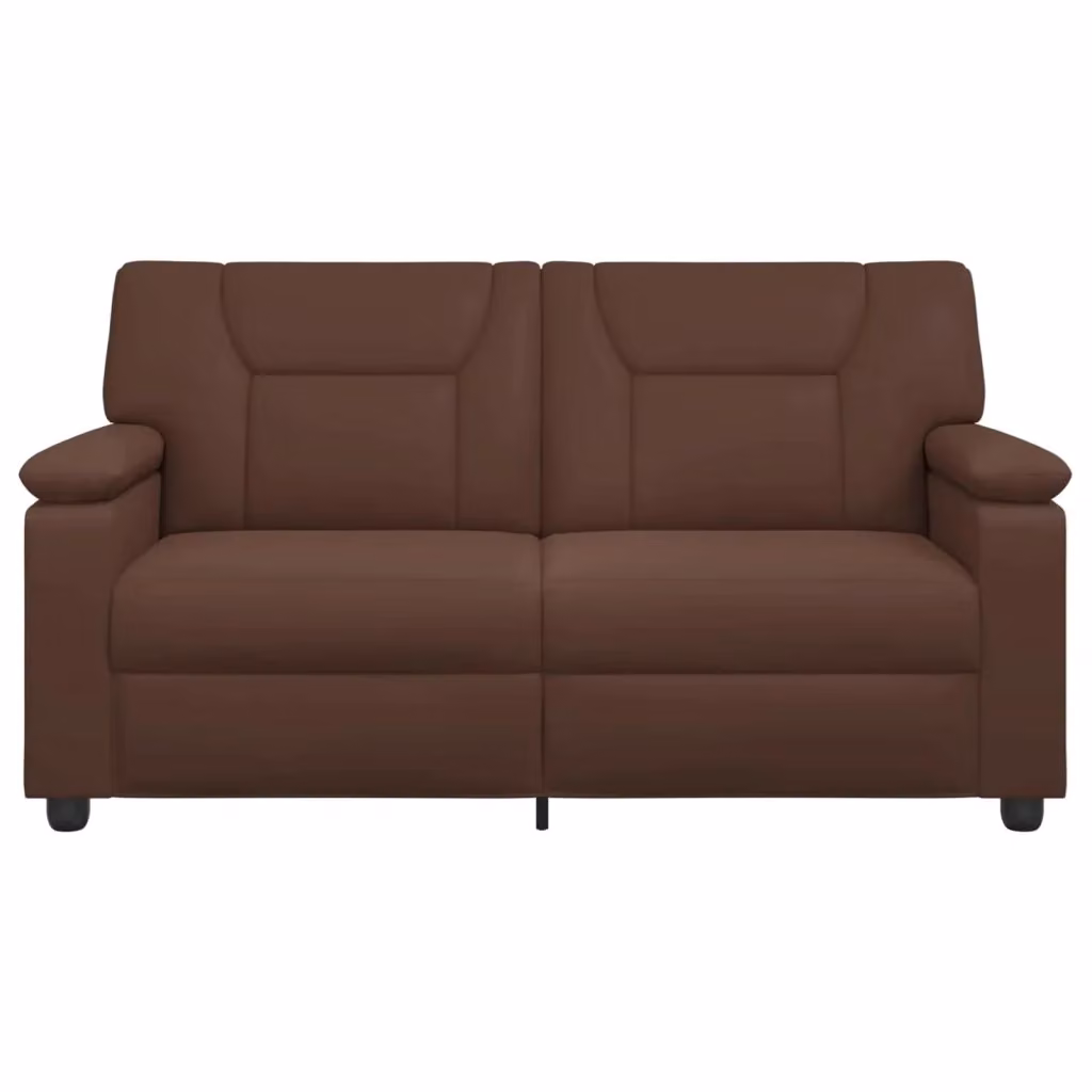 Divano moderno vidaXL in similpelle marrone con struttura in metallo L: 171 cm, P: 85 cm, H: 93 cm – 2