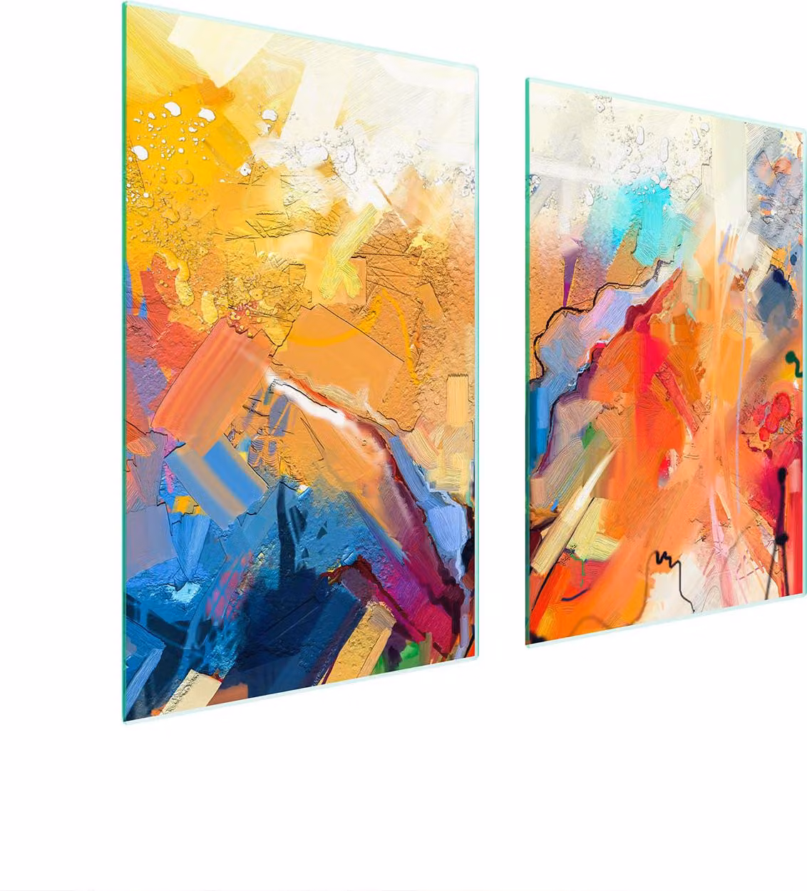 Pannello Di Protezione In Vetro Per Cucina 65X52 Colorato
