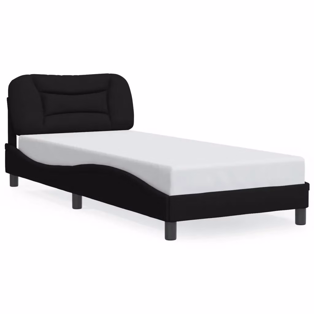 Letto contenitore con LED e porta USB Hvar vidaXL Nero L 80 cm x P 200 cm – 2