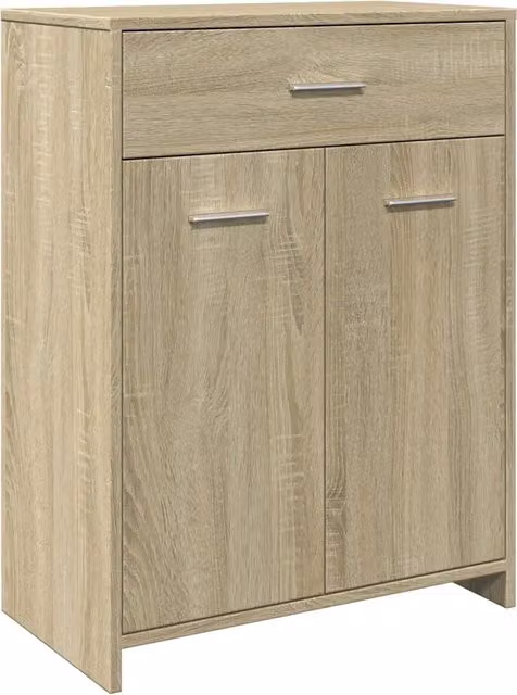 Armadietto da bagno contenitore estetico 60 x 33 x 80 cm in legno multistrato rovere sonoma 02_0049704