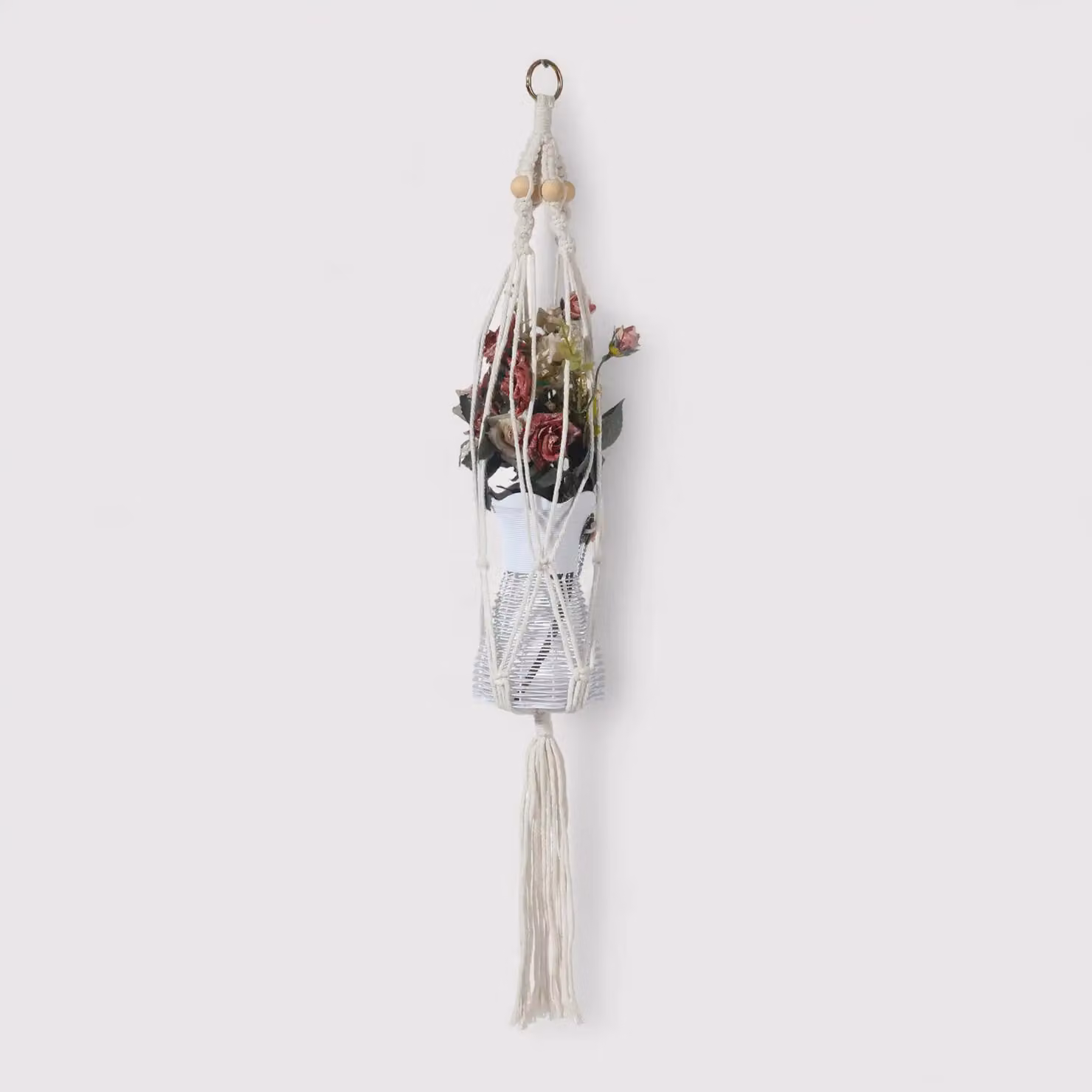 Tecolote - Portavaso pensile beige H 80 cm
