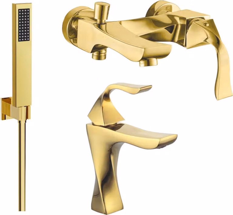 Mexen Estrella R02 set da bagno, oro - 72303R02-50