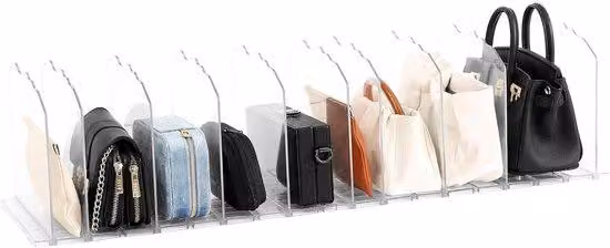 Set di organizer regolabili 10 pezzi in ABS trasparente