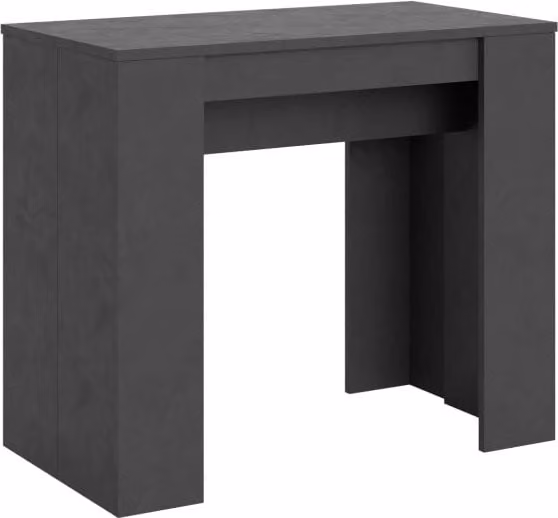 Consolle allungabile 90x48/204 cm Base Small Antracite Spatolato