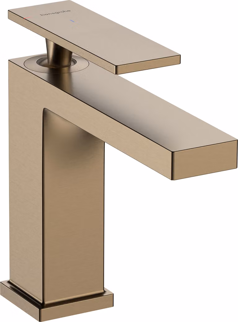 Mitigeur monocommande de lavabo hansgrohe Tecturis E 110, portée 144 mm, sans garniture d'écoulement, CoolStart, EcoSmart+, 73012140, 73012140