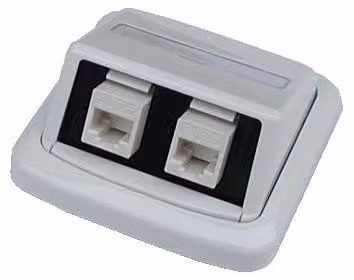 Dvojzásuvka TANGO 2xRJ45 cat6 UTP bílá