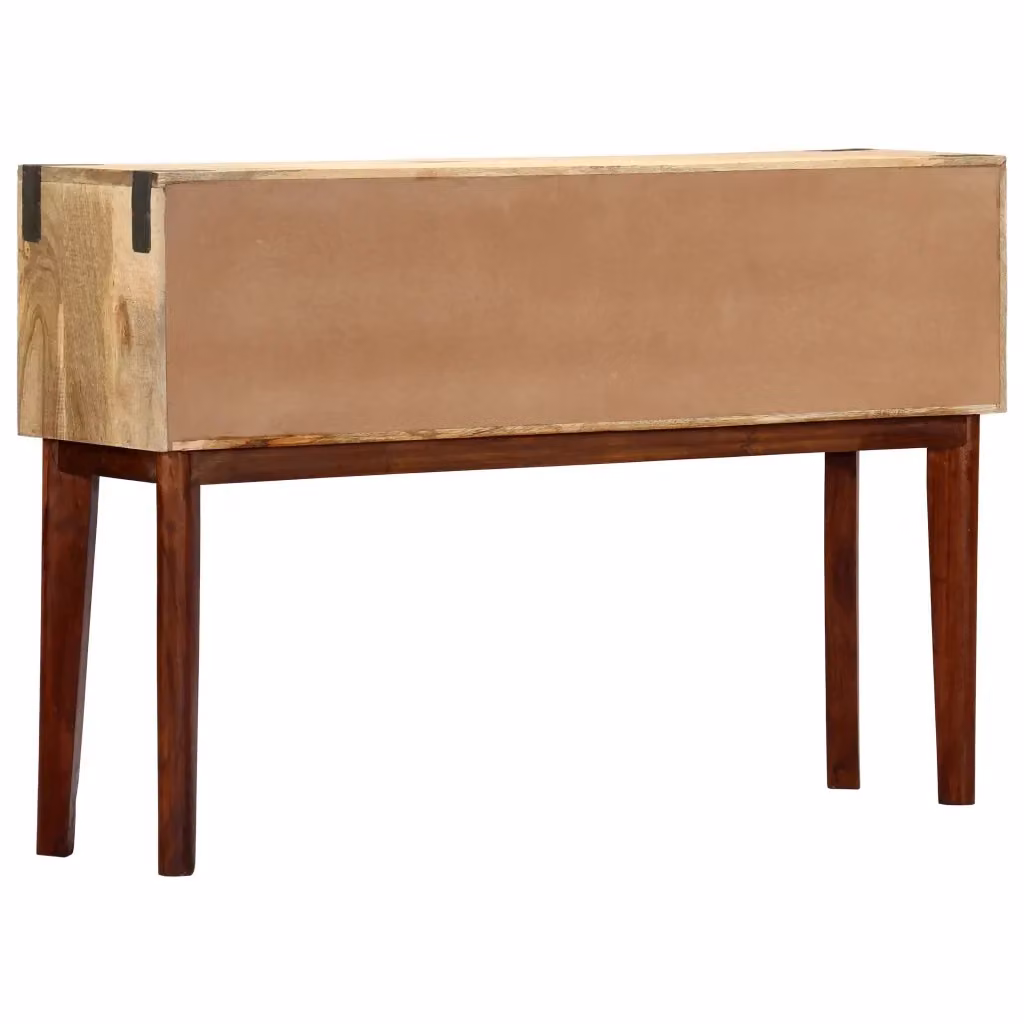 Tavolo Consolle vidaXL in Legno di Mango Marrone L: 115 cm, P: 30 cm, H: 76 cm – 2