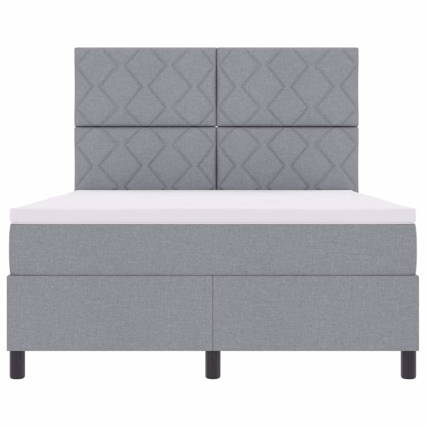 vidaXL Letto Moderno con Materasso a Molle Pocket e Cassetti, Grigio, L/P/H: 200 x 160 x 128 cm