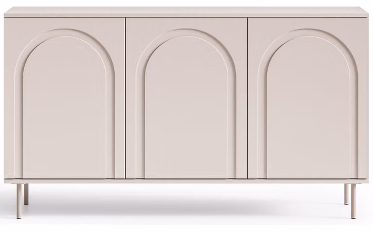 Homebook Orvella - Credenza a 3 ante, color taupe, 150 cm