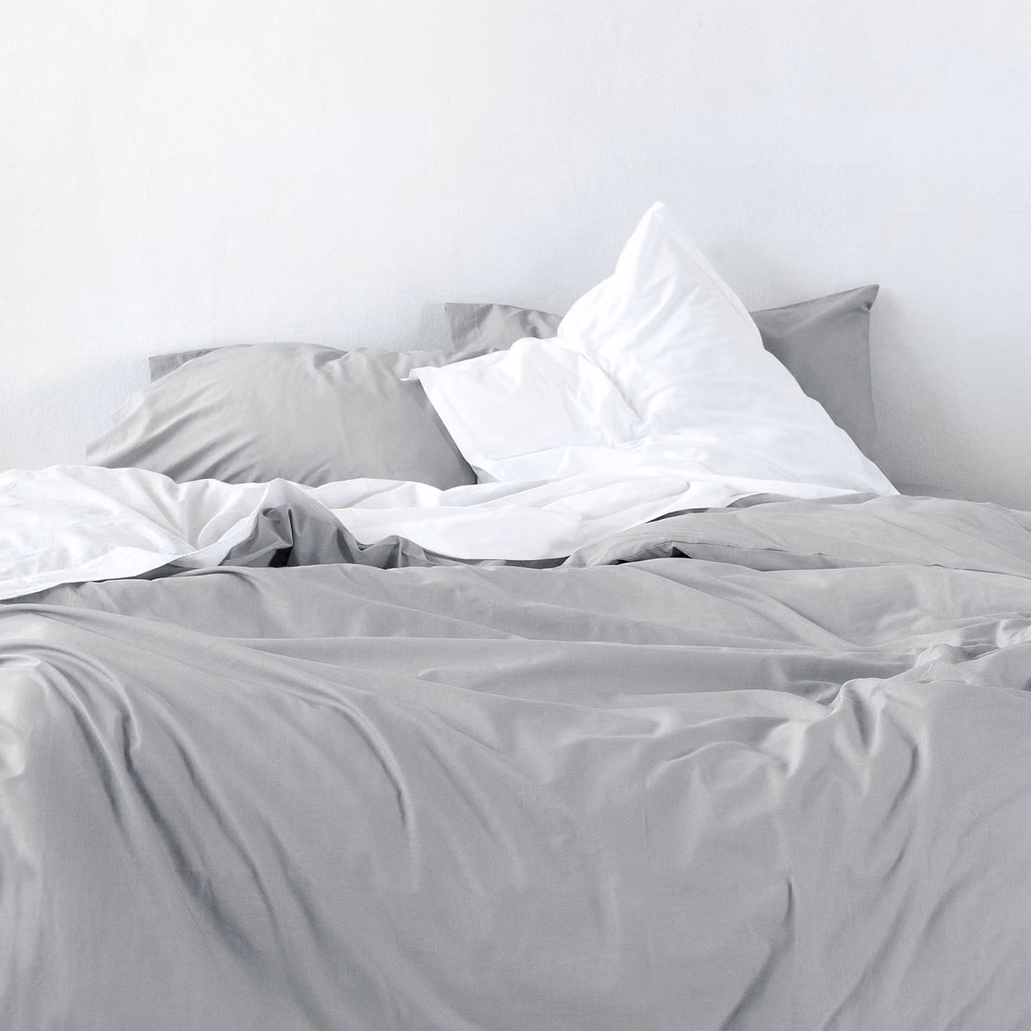 HappyFriday BASIC copripiumino grigio 220 x 220 cm