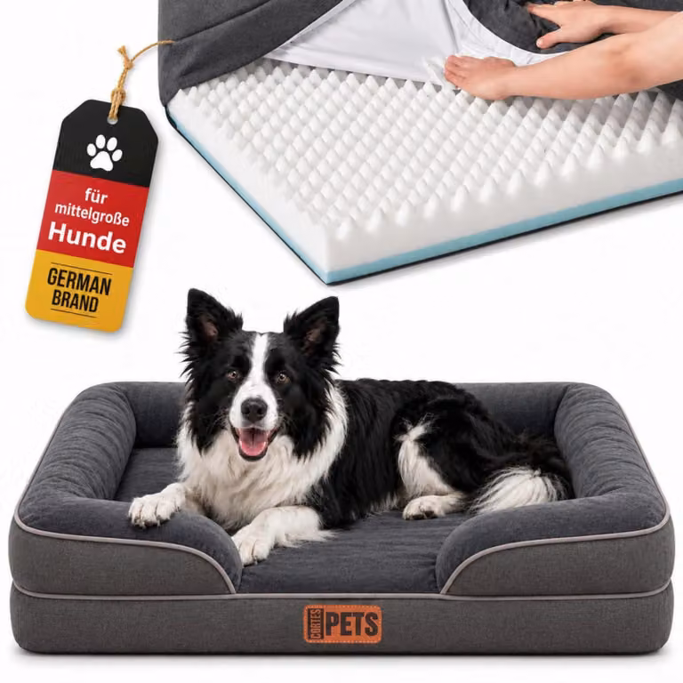 Letto ortopedico per cani, con memory foam, adatto a cani di piccola e media taglia