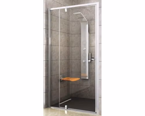Porta doccia RAVAK Pivot PDOP2-110 alluminio lucido+trasparente 03GD0C00Z1
