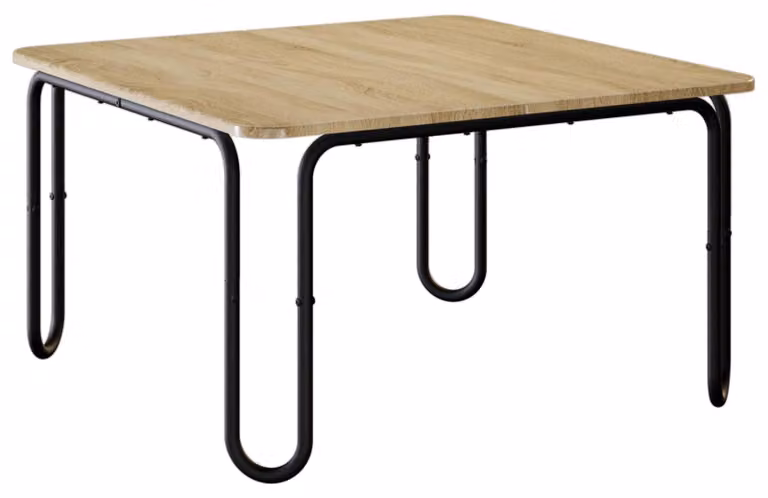 Tavolino da caffè in legno effetto Sonoma, dimensioni 59 x 59 x 45 cm