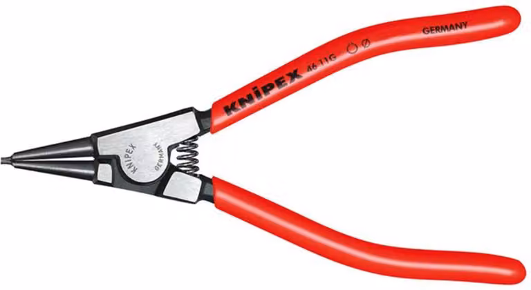 Pinza per anelli di sicurezza, diritta, G 2, lucidata, Knipex | 4003773031079