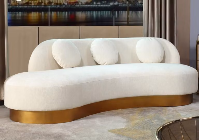 Sofa 3 Sitzer Polster Textil Modern Relax Sitz Luxus Möbel Wohnlandschaft Samt