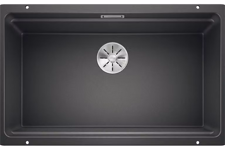 BLANCO ETAGON 700-U, SILGRANIT® PuraDur®, antracite, senza telecomando di scarico, con accessori