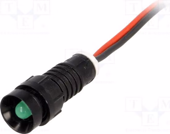 1 spia di controllo: LED, grado di protezione IP40, 220V DC, foro di montaggio: Ø11mm, concavo, diametro LED: 5mm, modello LG-D5-220DC