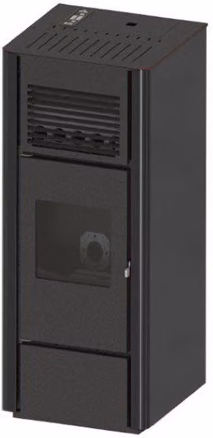 Stufa a pellet canalizzata Eva Calor Agata nera con tecnologia WiFi