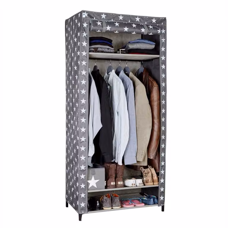 Armadio tessile XXL, 50 x 80 x 175 cm, poliestere