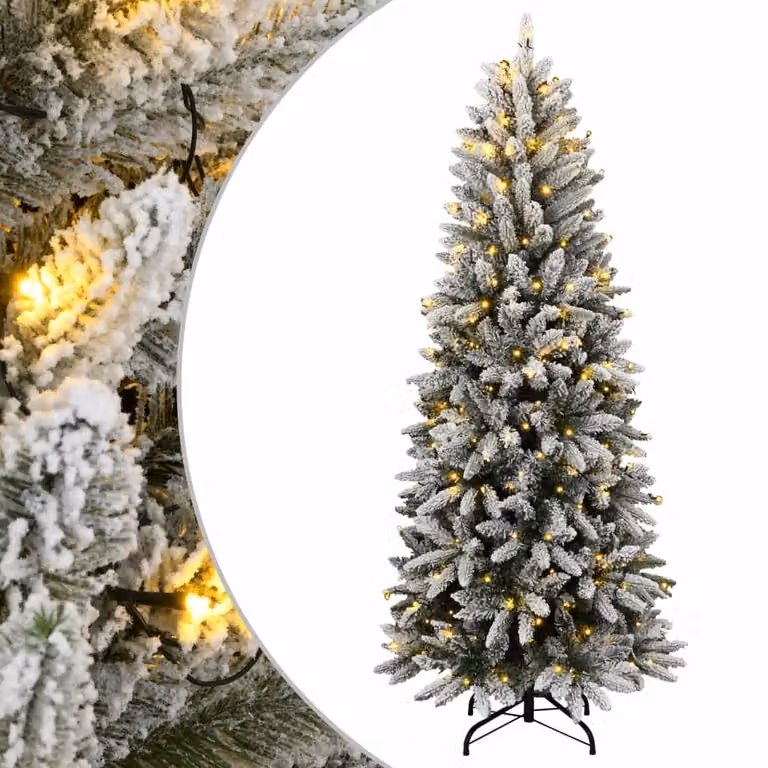 Maison Exclusive - Albero di Natale artificiale con effetto neve, 300 LED, 180 cm