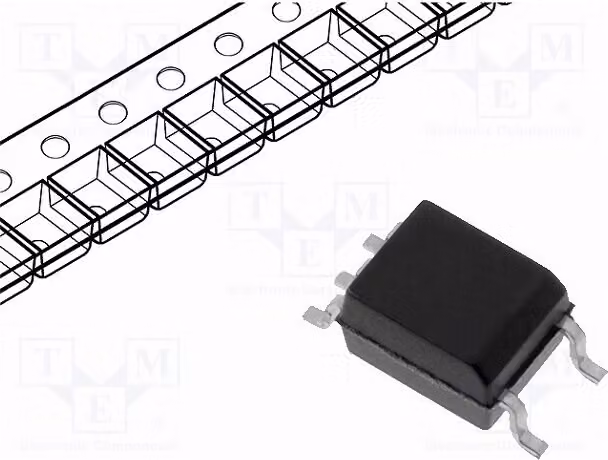 1 x Optoisolatore SMD SO5 PC457L0NIP0F. Optoisolatore - canali di uscita: 1, tensione di isolamento: 3,75 kV