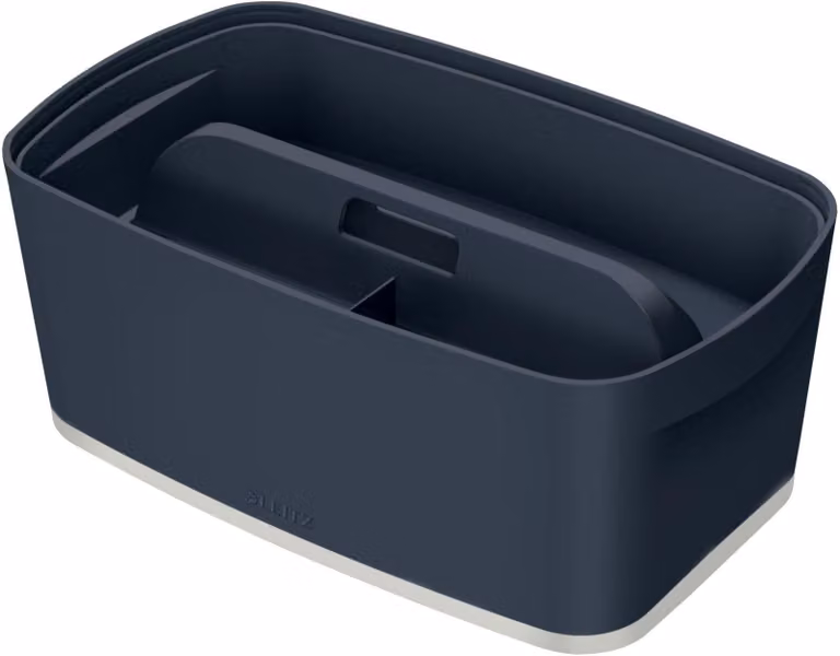 Leitz Cosy MyBox piccolo contenitore con organizer grigio velluto