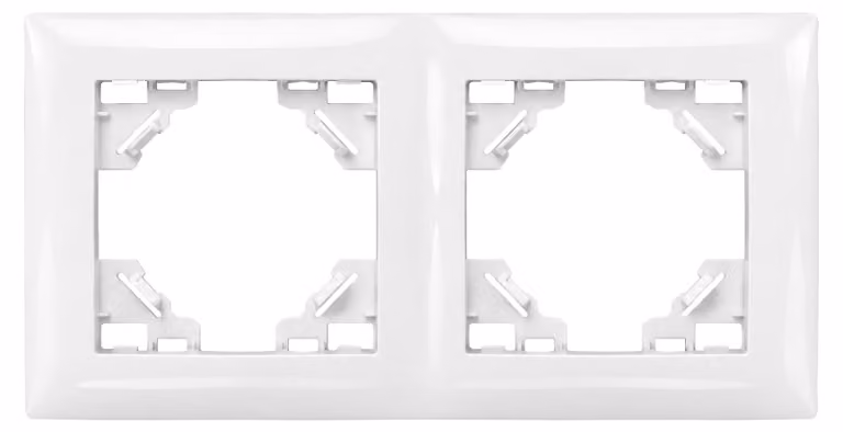 Placca Doppia Per Prese Toolight Oste Jnh014-2F White
