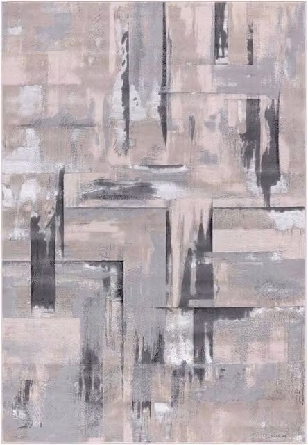 Tappeto NEVADA 9160 grigio cm.240x340 disegno astratto arte moderna