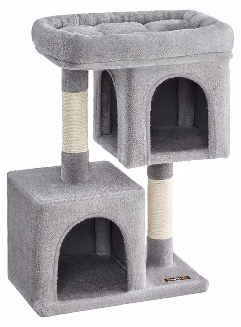 Albero per gatti – Sisal, peluche, con sistema antiscivolo – 49 x 32 x 74 cm