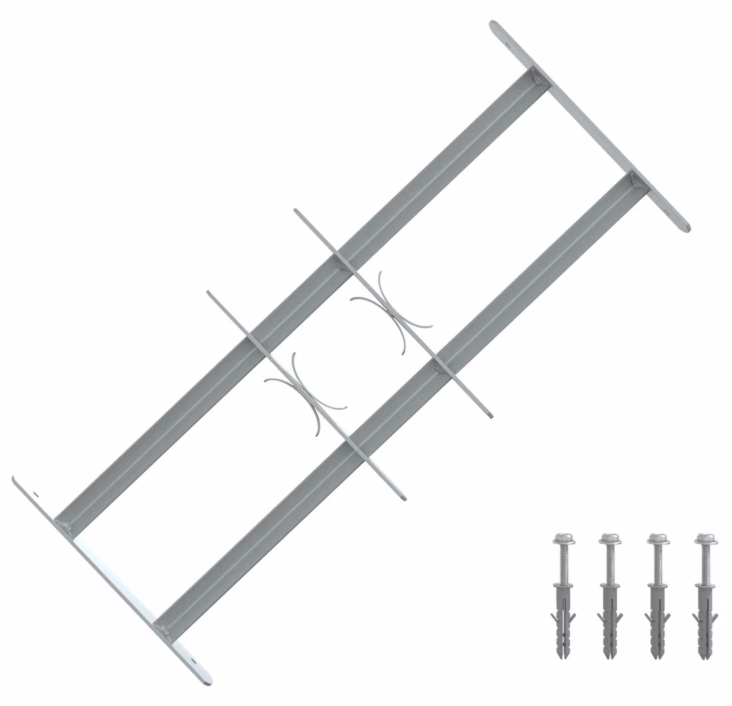Griglia di Sicurezza per Finestre con 2 Traverse 3 pcs