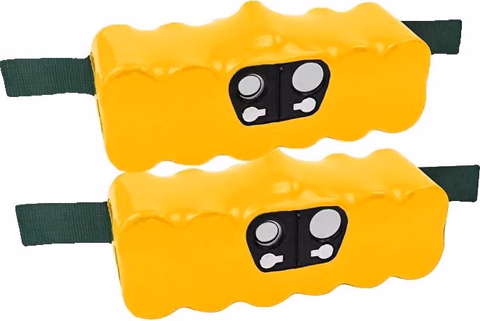 Batterie per aspirapolvere, capacità 5000 mAh, tensione 14,4 V, 2 pezzi da 5,0 Ah, tecnologia Ni-MH