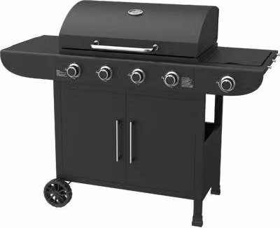 Barbecue Gas Samba 4 con 1 Domus Fuochi 4 con 1 cm 131X58 H.cm 103