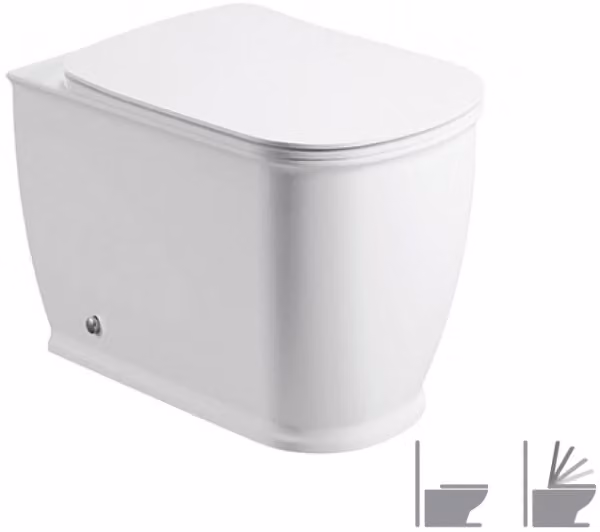 WC da appoggio GENESIS con sedile freno a caduta