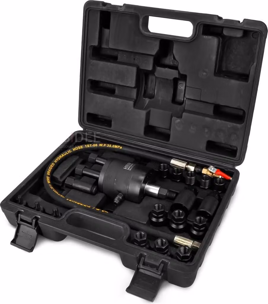 Set completo per motori diesel, composto da 22 elementi, con portata di 90 litri al minuto, colore nero, realizzato in plastica