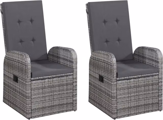 Set Mobili da Pranzo per Giardino 5 pz Grigio 3067720