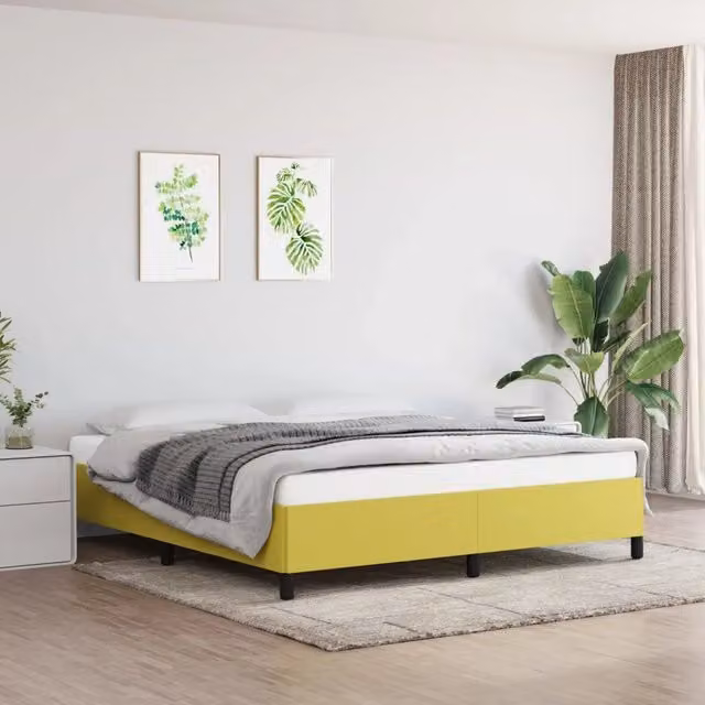 Giroletto senza Materasso Verde 160x200 cm in Tessuto 347081