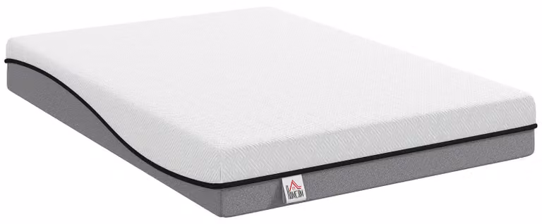 Materasso HOMCOM 140x200 cm, modello H3, rigidità media, altezza 20 cm, in schiuma memory gel