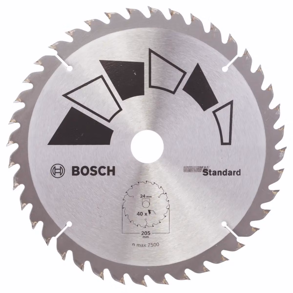 Lama circolare BOSCH HM 205 mm x 24/18/16 mm x 40 denti