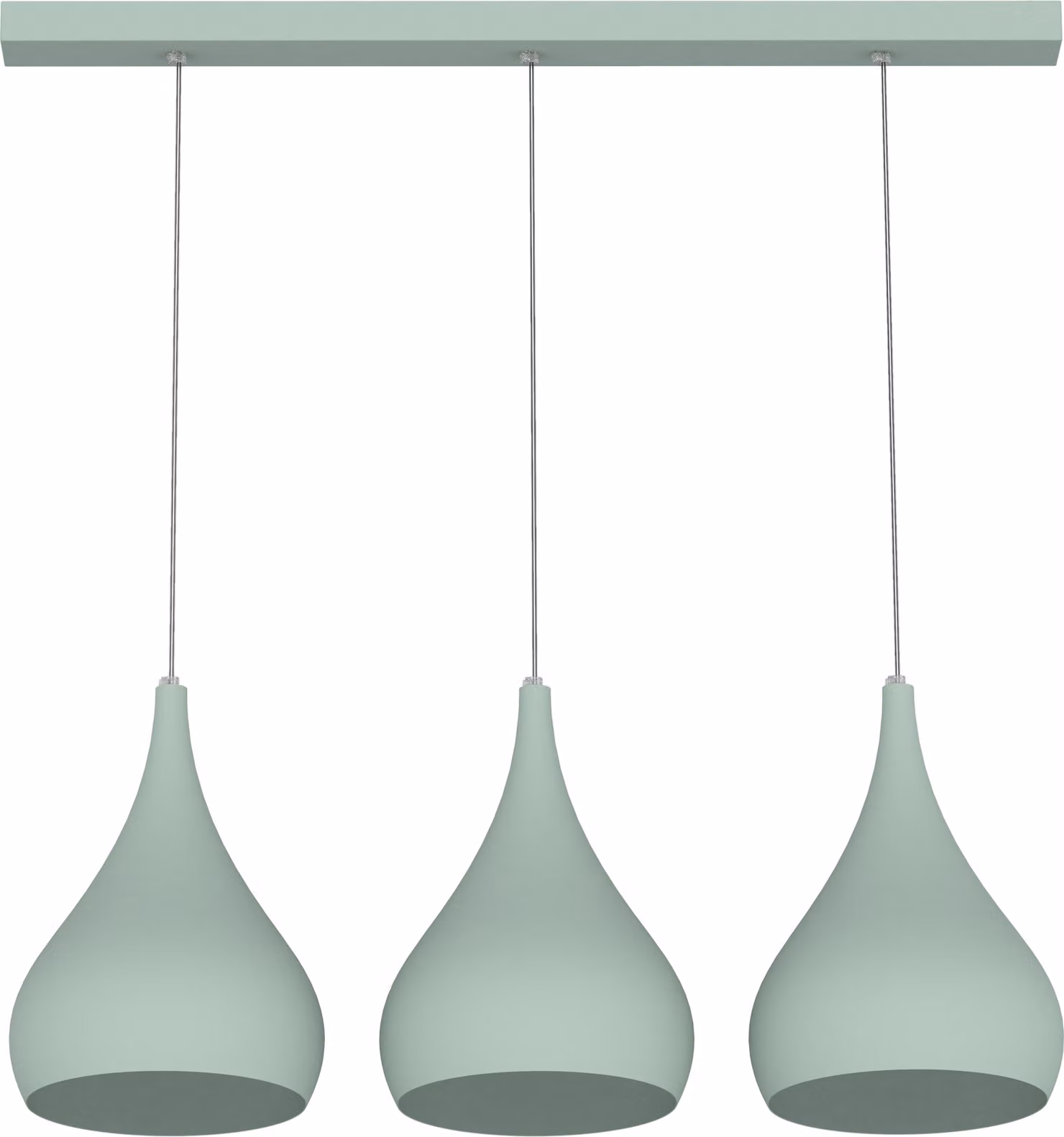 Lampada A Sospensione Calice Lineare X3 Monocolore Opaca