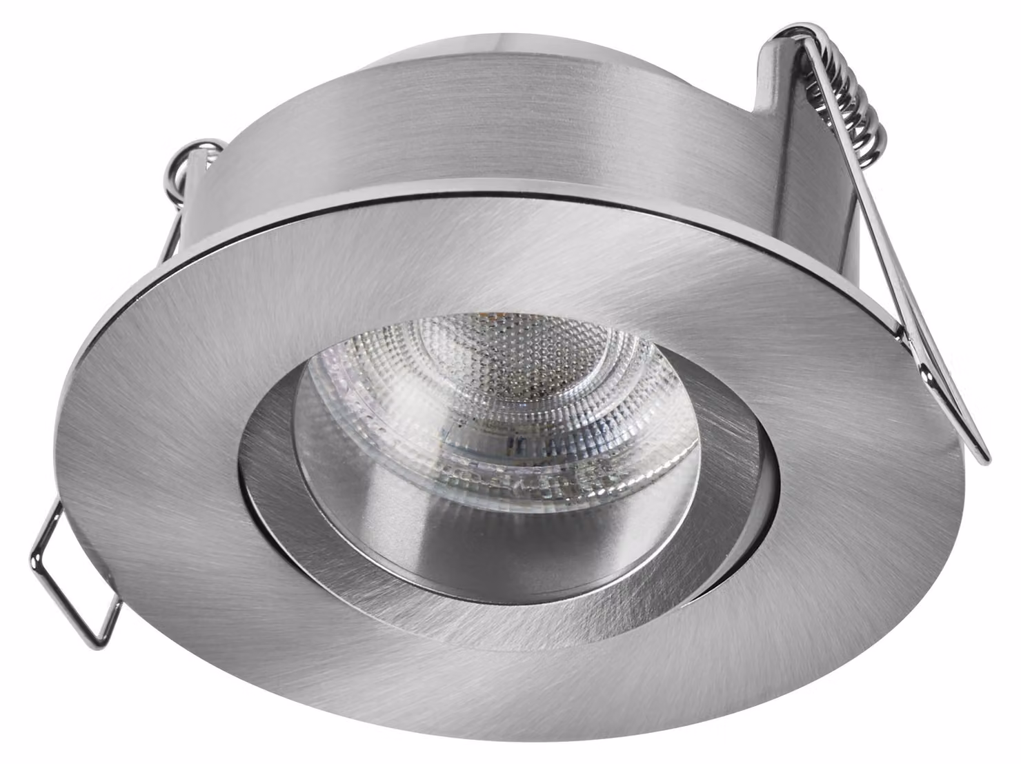 Set di faretti da incasso a LED OSRAM Spot Set IP65 Press 4,5 W, nichel satinato, 320 lm, 2700 K (bianco caldo), CRI ≥ 80, per ambienti umidi, set da 3 pezzi